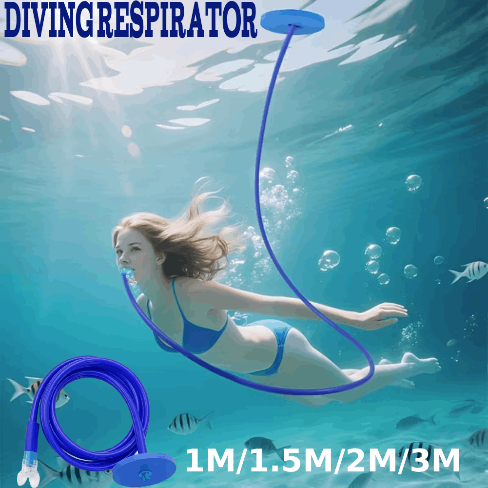 Aquatic Diving - Serbest Dalış Şnorkel Borusu, Yüzen Şamandıralı,