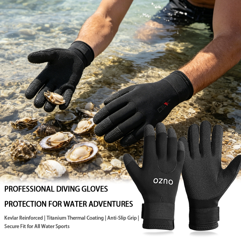 Wetsuit 3Mm Neoprene - 3mm CR Titanyum Kaplamalı Dalış Eldivenleri,
