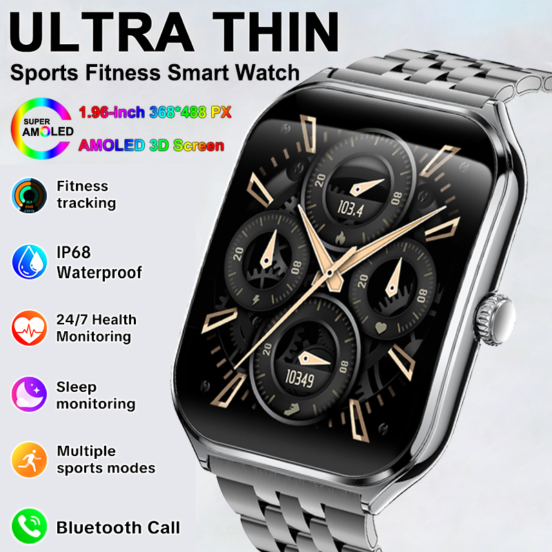 Aquatic Sports Performance - Yeni Ultra İnce Akıllı Saat AMOLED