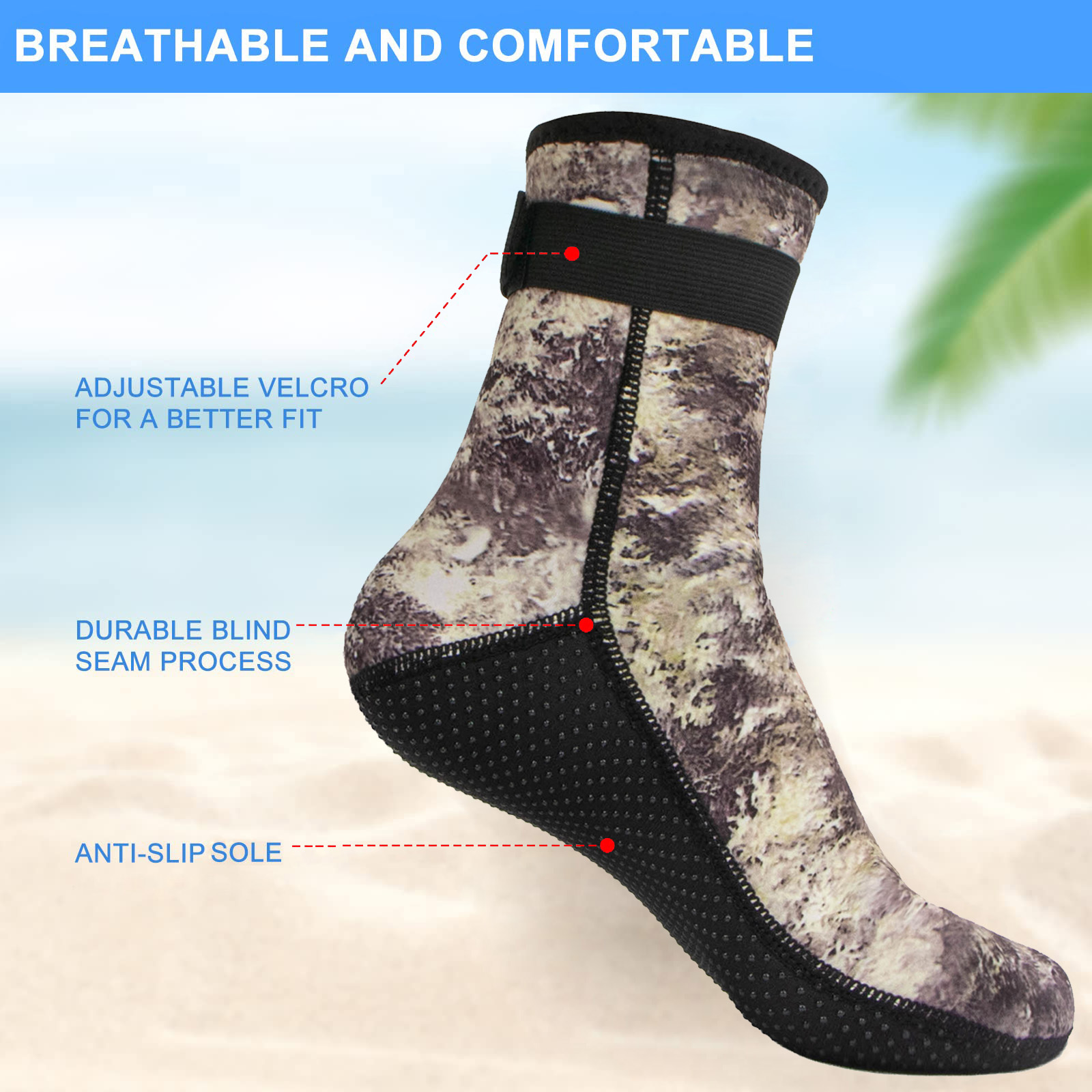 3mm Neopren Su Çorap dalış çor - Wetsuit 3Mm Neoprene incelemesi ve fiyatı